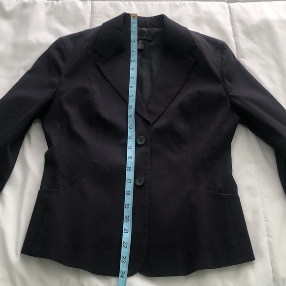 Kenneth Cole New York classic 2 button up black jacket with 2 front pockets - Picture 4 of 10